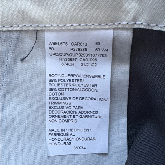 Dickies 874 Original Fit Charcoal Grey 36x34 - Picture 7 of 7